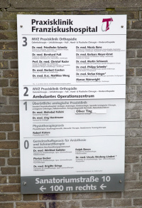 Ulrich Simons - &Auml;rztetafel Praxisklinik Franziskus